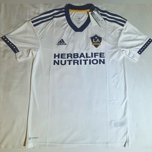 Adidas LA Galaxy Aeroready White Home Soccer Jersey H45428 Men’s Size